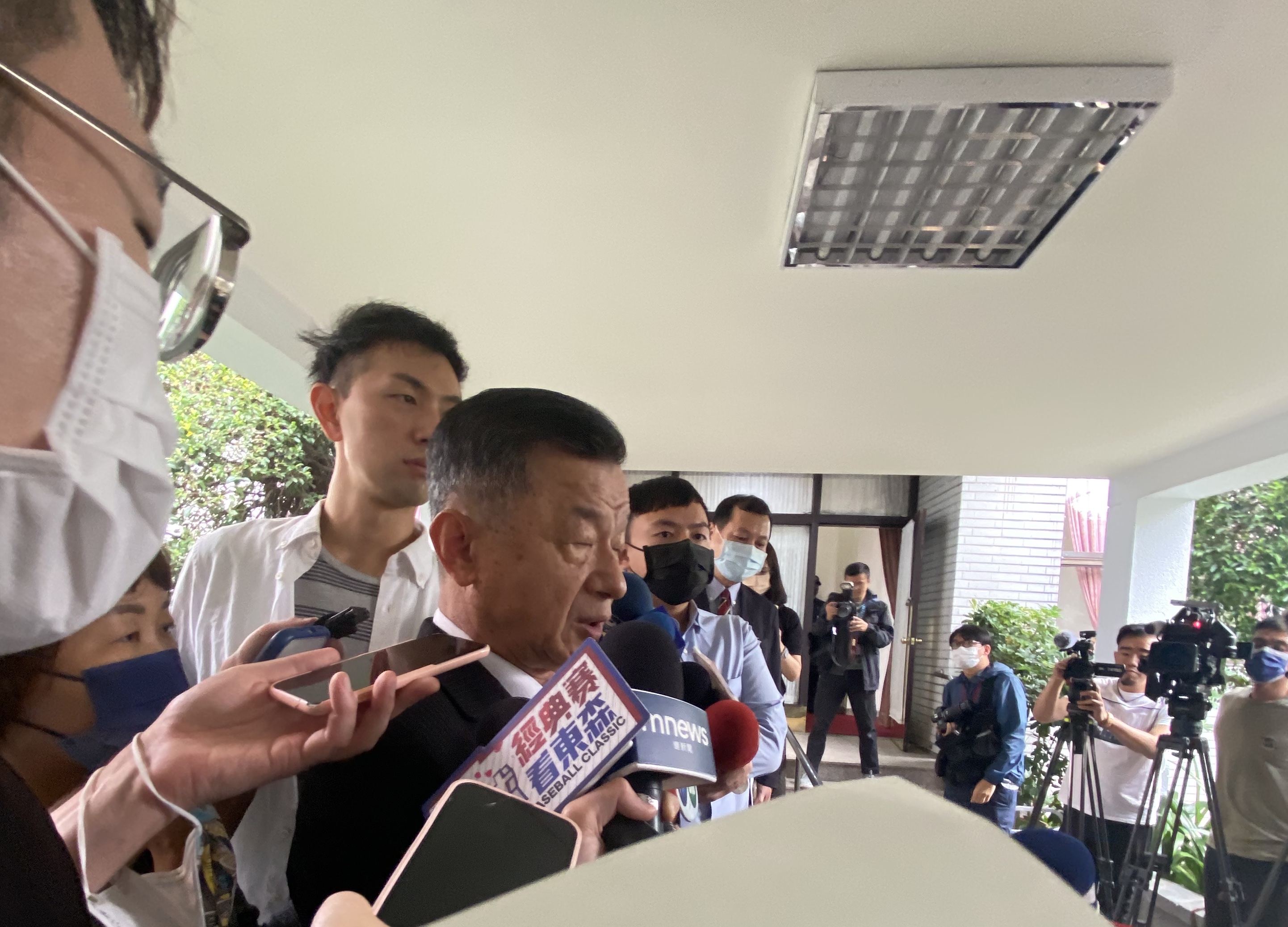 陸委會主委邱太三24日研判，馬英九前總統訪中會面層級應不只是中國國台辦主任宋濤。圖為他日前赴立院備質詢。(林詠青 攝)