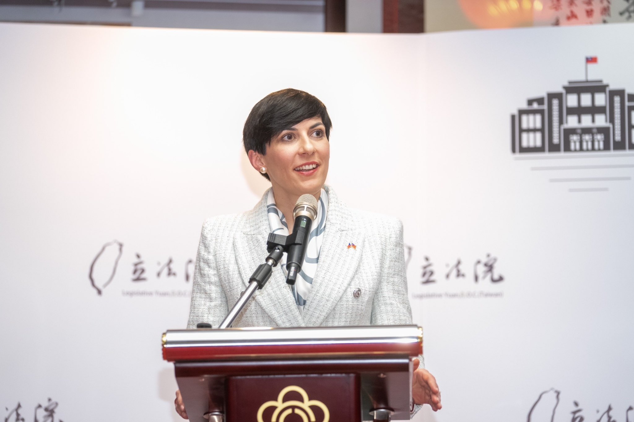 捷克眾議院議長艾達莫娃29日針對捷克總統帕維爾是否有機會與蔡英文總統會面一事發表意見。(Twitter/@sikunyou)