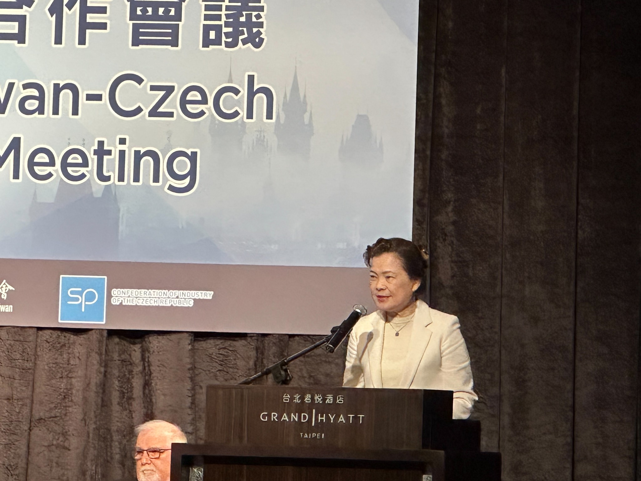 經濟部長王美花出席第18屆台捷(克)經濟合作會議。(謝佳興 攝)
