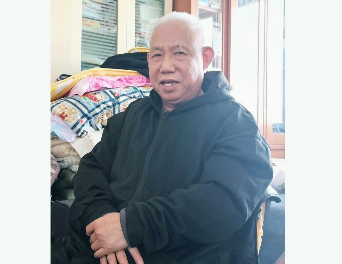 中國基督教家庭教會領袖胡石根服刑期滿出獄。(家庭教會領袖徐永海提供)