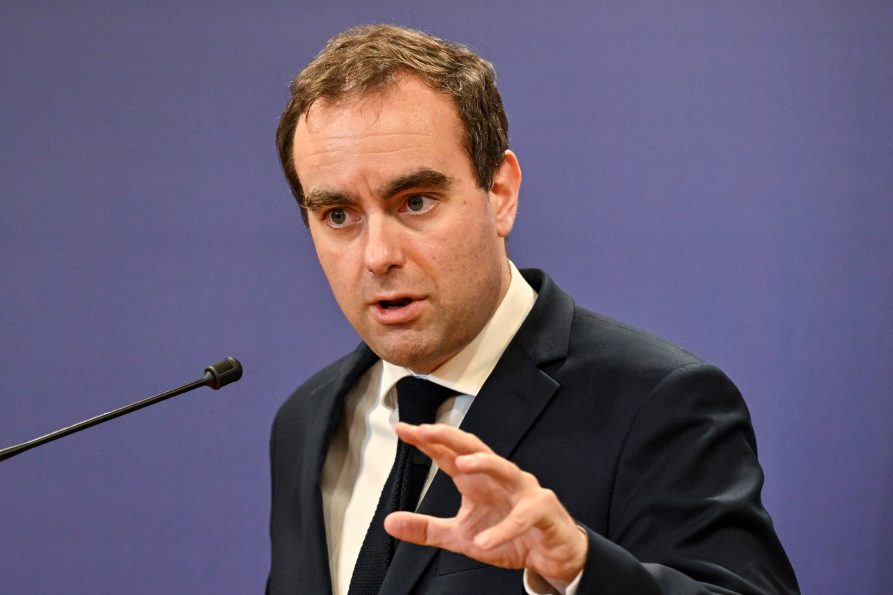 法國國防部長勒克努(Sebastien Lecornu)。(AFP)