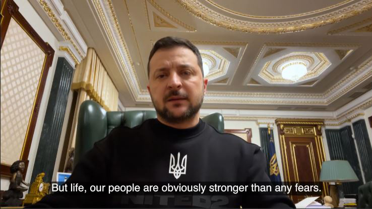 烏克蘭總統澤倫斯基 (擷取自Volodymyr Zelenskiy FB)