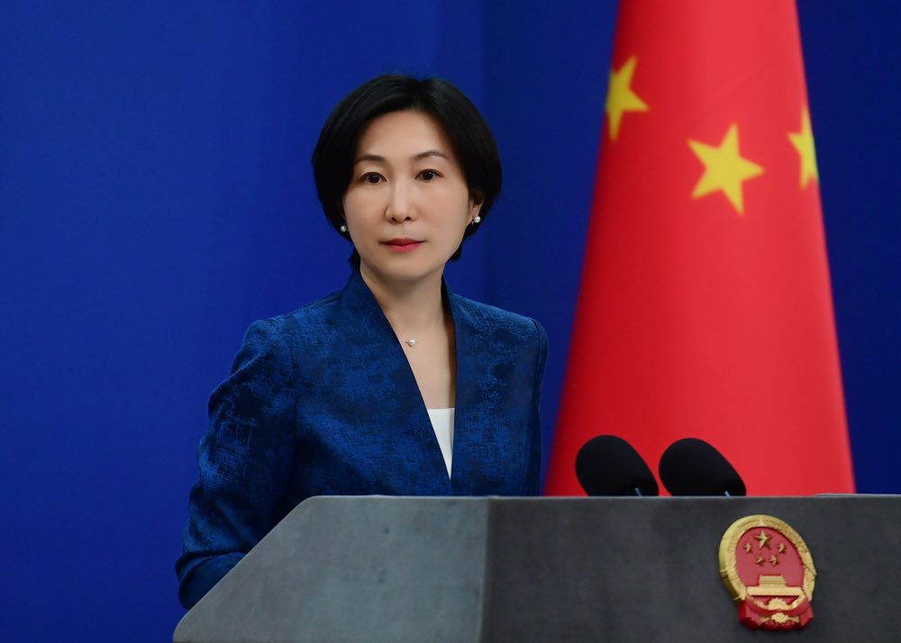 中國外交部發言人毛寧。(圖:推特@MFA_China)