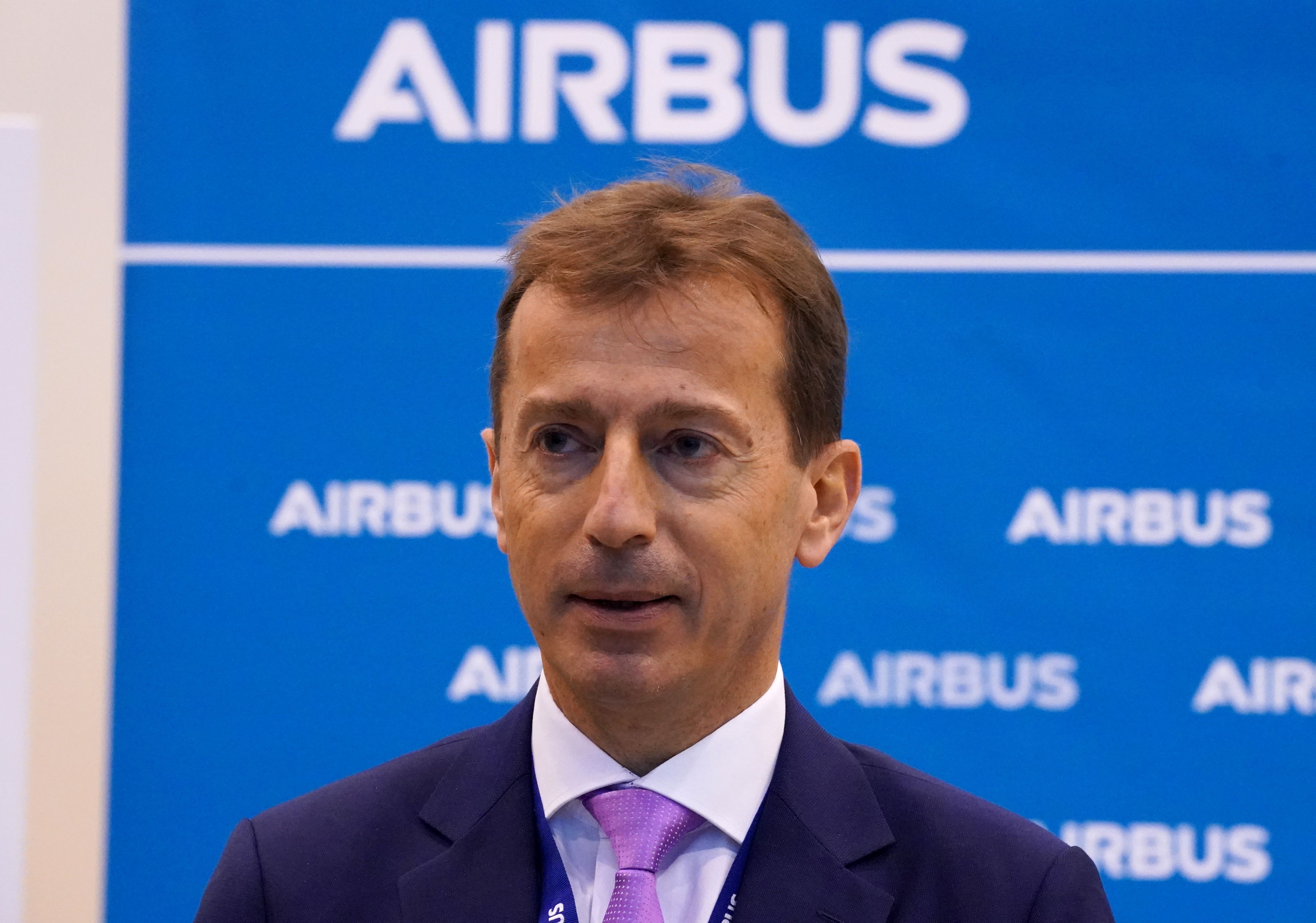 法國空中巴士公司(Airbus)執行長佛喜(Guillaume Faury)。(AFP)