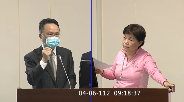 國民黨立委楊瓊瓔質詢經濟部智慧財產局長廖承威。(圖：截自立法院直播)