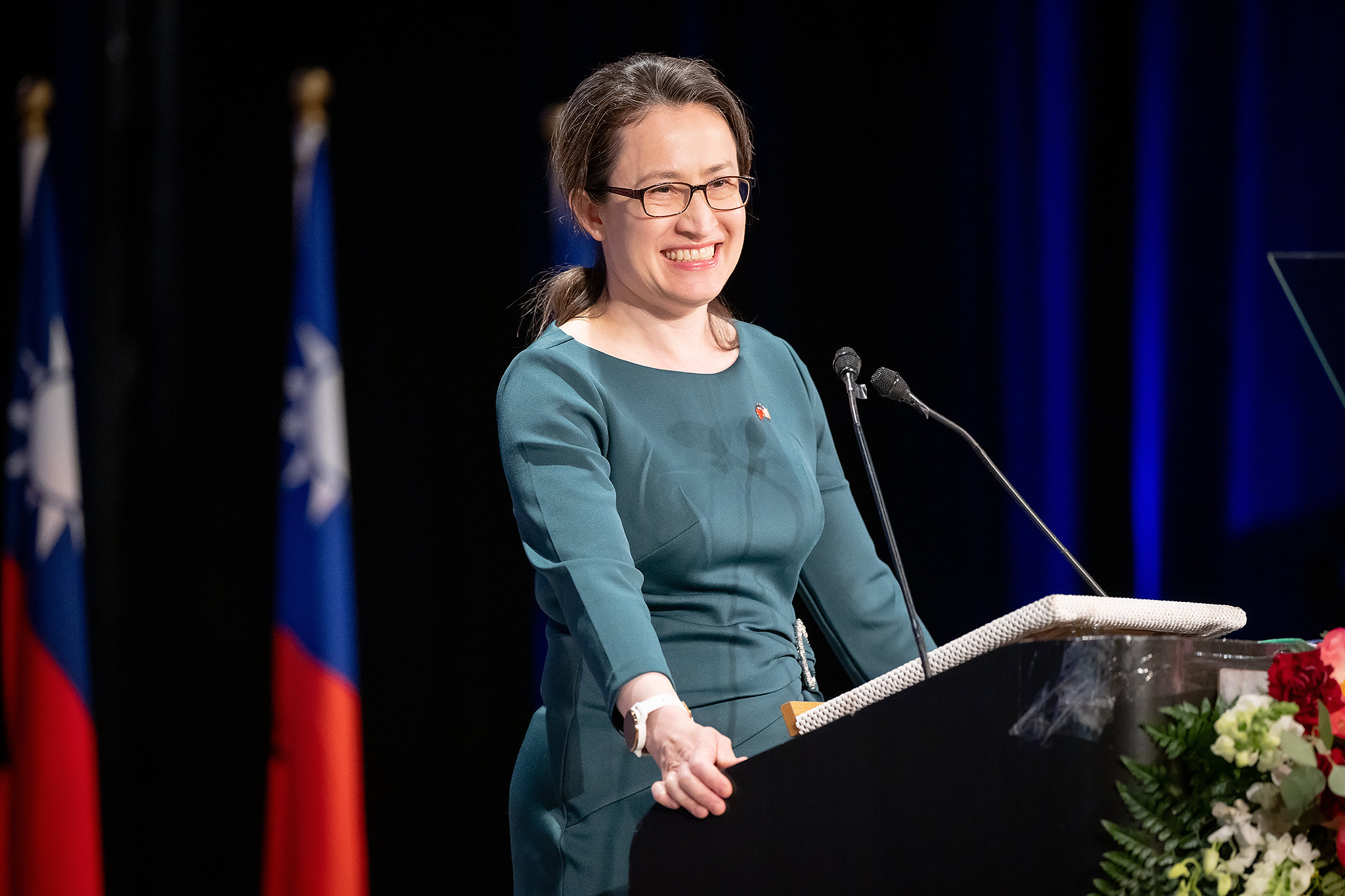 我國駐美代表蕭美琴(圖)遭中國第一個點名「制裁」。 (圖:總統府)