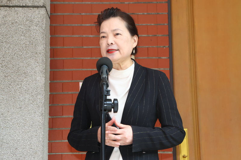 經濟部長王美花（圖）10日在立法院受訪。(圖：中央社)