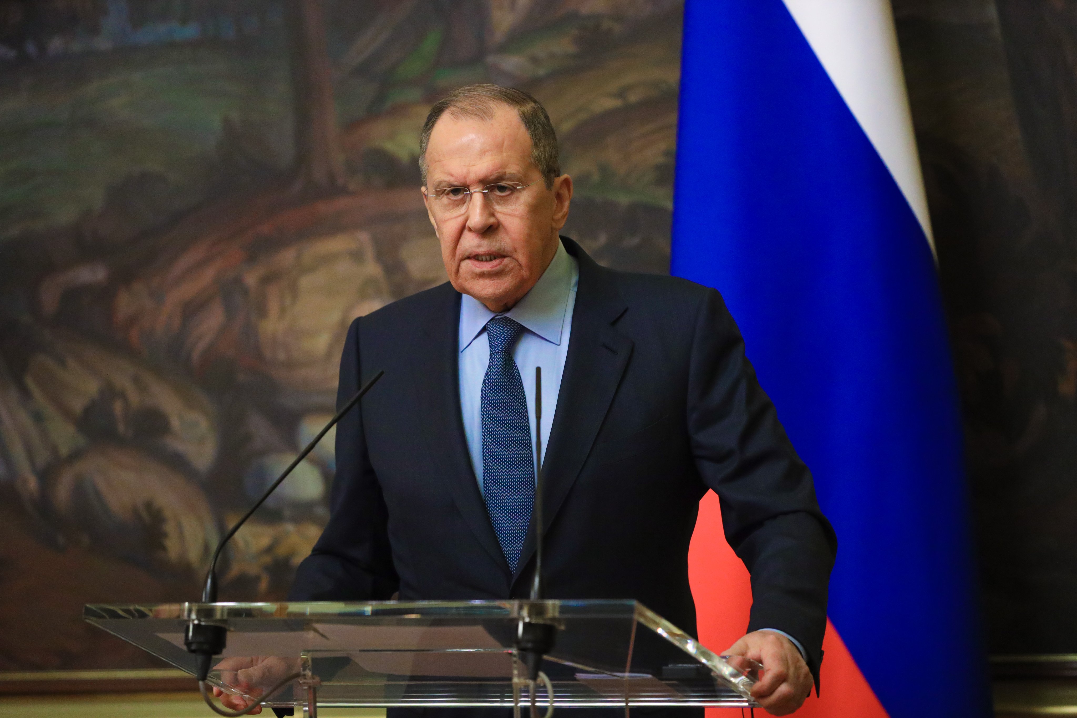 俄羅斯外交部長拉夫羅夫(Sergei Lavrov)。(圖：推特@MID_RF)