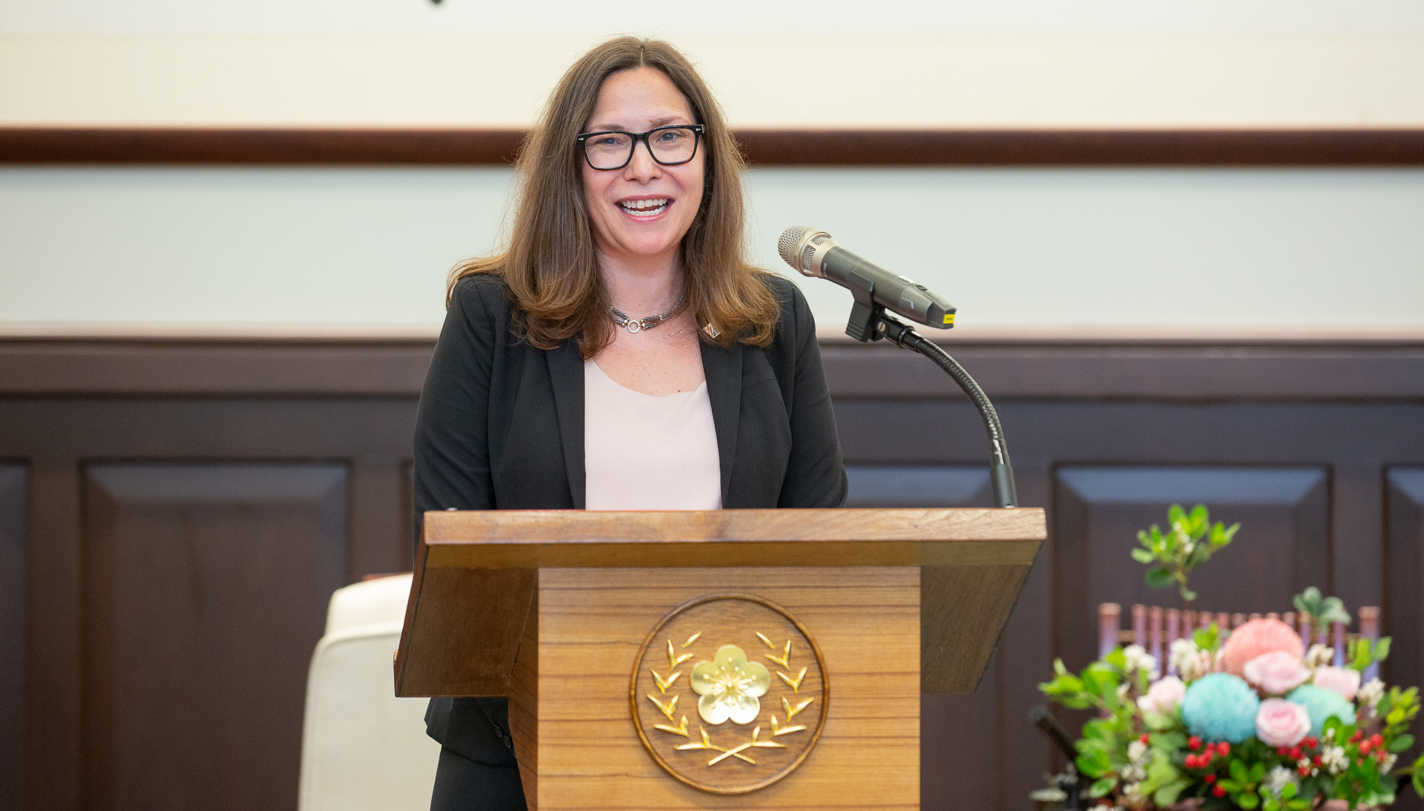 美國在台協會(AIT)前主席羅森柏格(Laura Rosenberger)已於1月21日卸任。(圖：總統府)