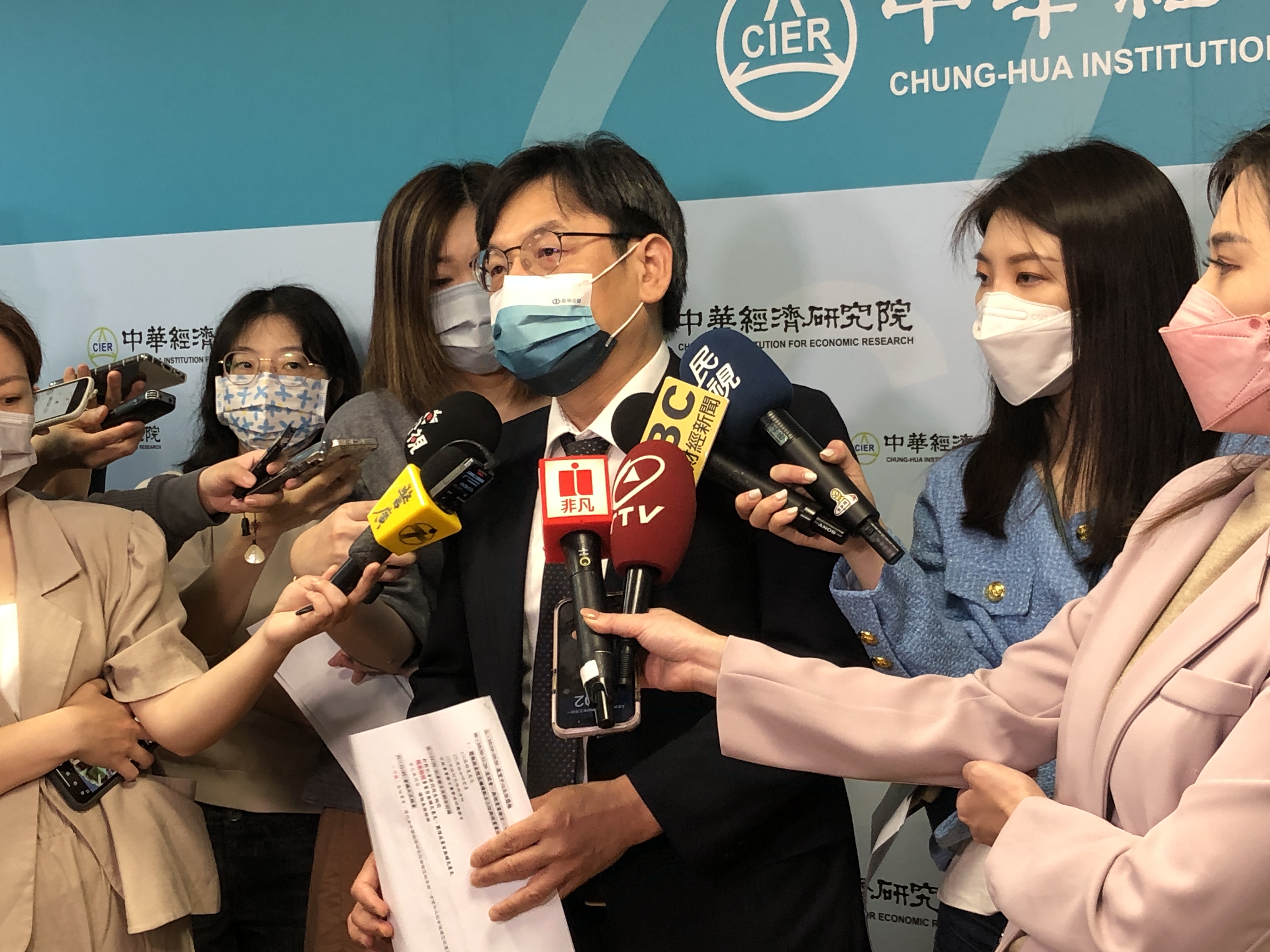 中華經濟研究院院長葉俊顯。(楊文君攝)