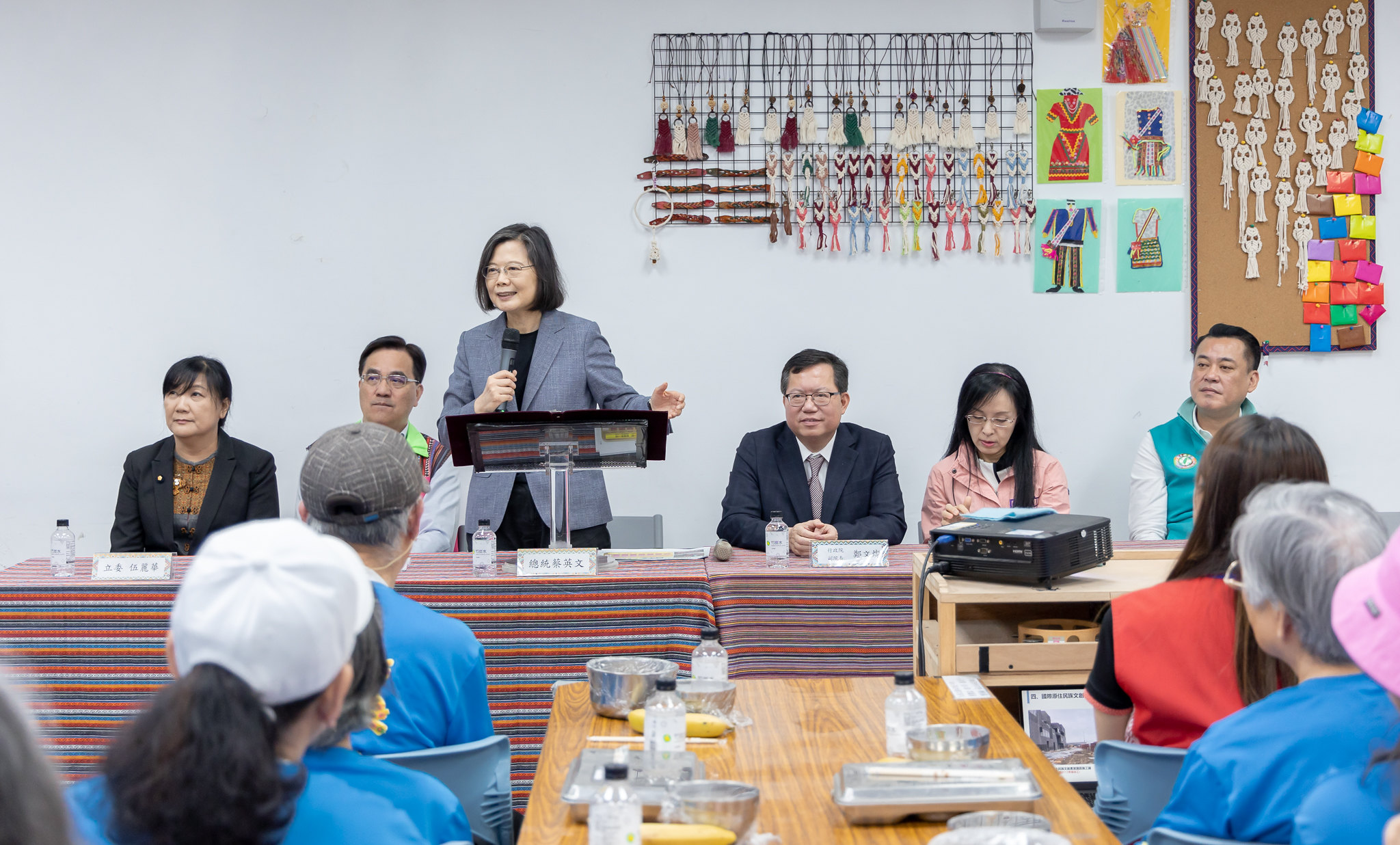 蔡英文總統21日前往桃園市大溪區大溪文化健康站視察。(圖：總統府Flickr)