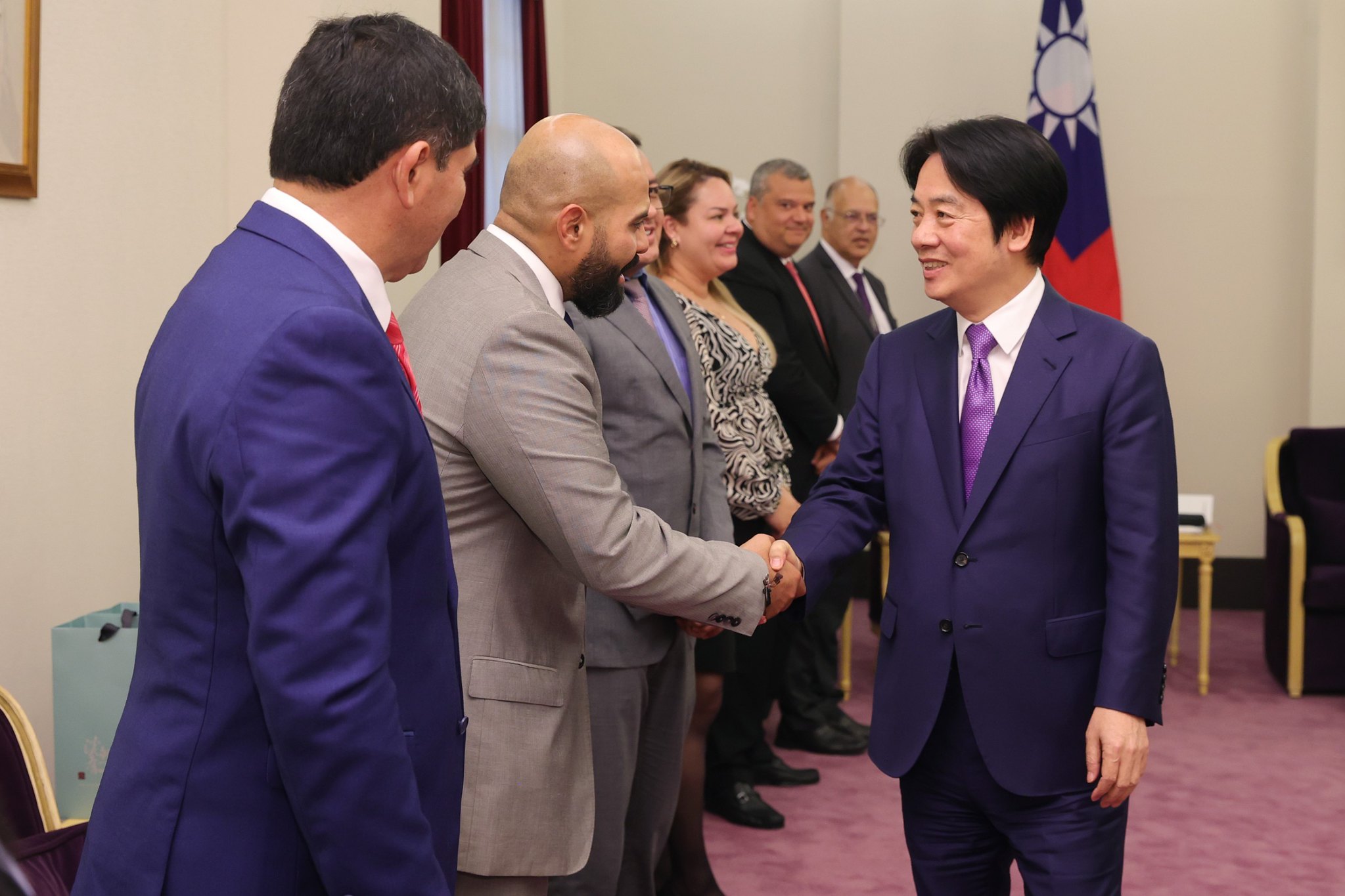 副總統賴清德26日接見「福爾摩沙俱樂部拉丁美洲團」。(圖：總統府Flickr)