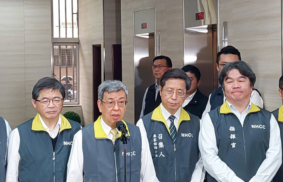 陳建仁(左3)25日呼籲中國盡快讓楊智淵返台。(劉品希 攝)