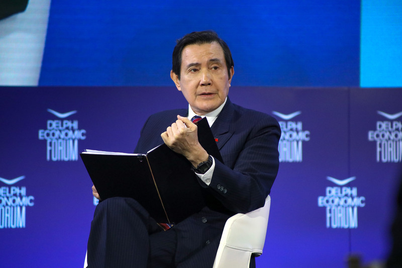 前總統馬英九受邀赴希臘出席第8屆德爾菲經濟論壇。(圖：中央社)