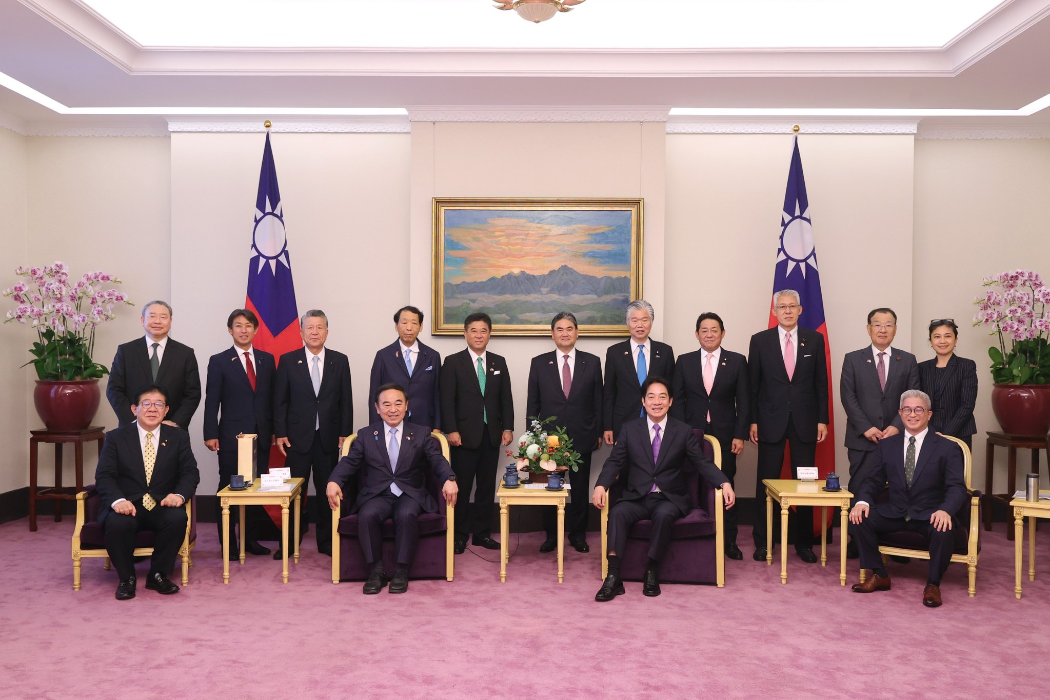 副總統賴清德3日接見「日本自民黨熊本國會議員訪臺團」。 (圖:總統府)
