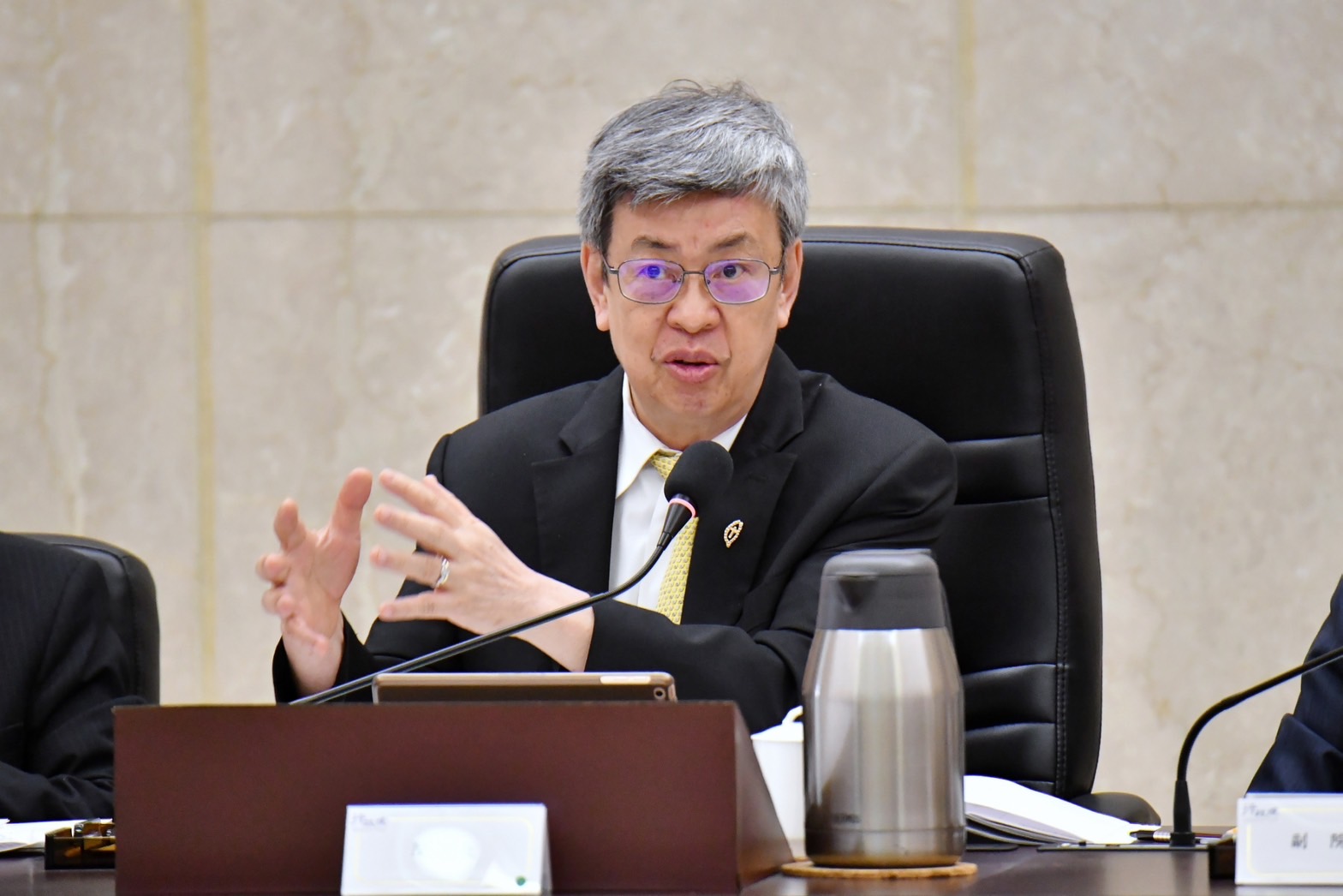 行政院長陳建仁3日表示，政府會加強性平教育和通報，讓觀念落實到每一個角落。(圖：行政院)