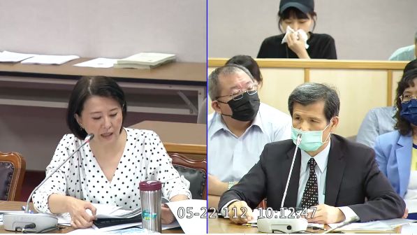 警政署刑事警察局局長李西河答復國民黨立委王鴻薇質詢。(圖：取自立法院直播)