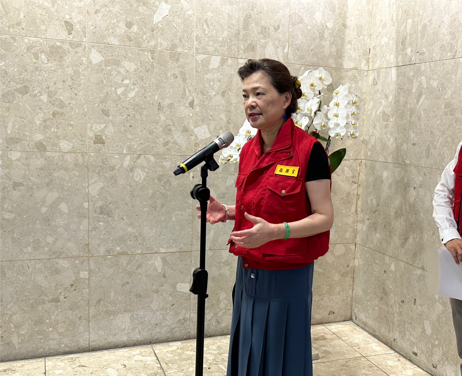 經濟部長王美花指出，水情最辛苦的時刻已過。(謝佳興 攝)