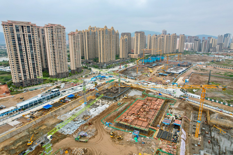 中國當局12日晚間發布福建對台示範區文件，條文中鼓勵台胞在福建購房置業。圖為福建省福州市一處新建案。(圖：中央社)