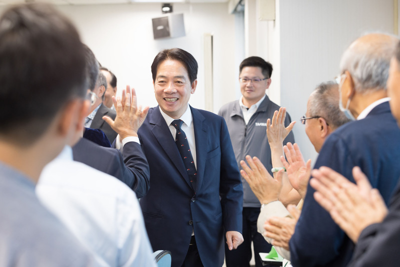 民進黨主席賴清德7日出席「全國台南旅外鄉親後援會座談會」，旅外台南鄉親相挺。(圖：中央社)