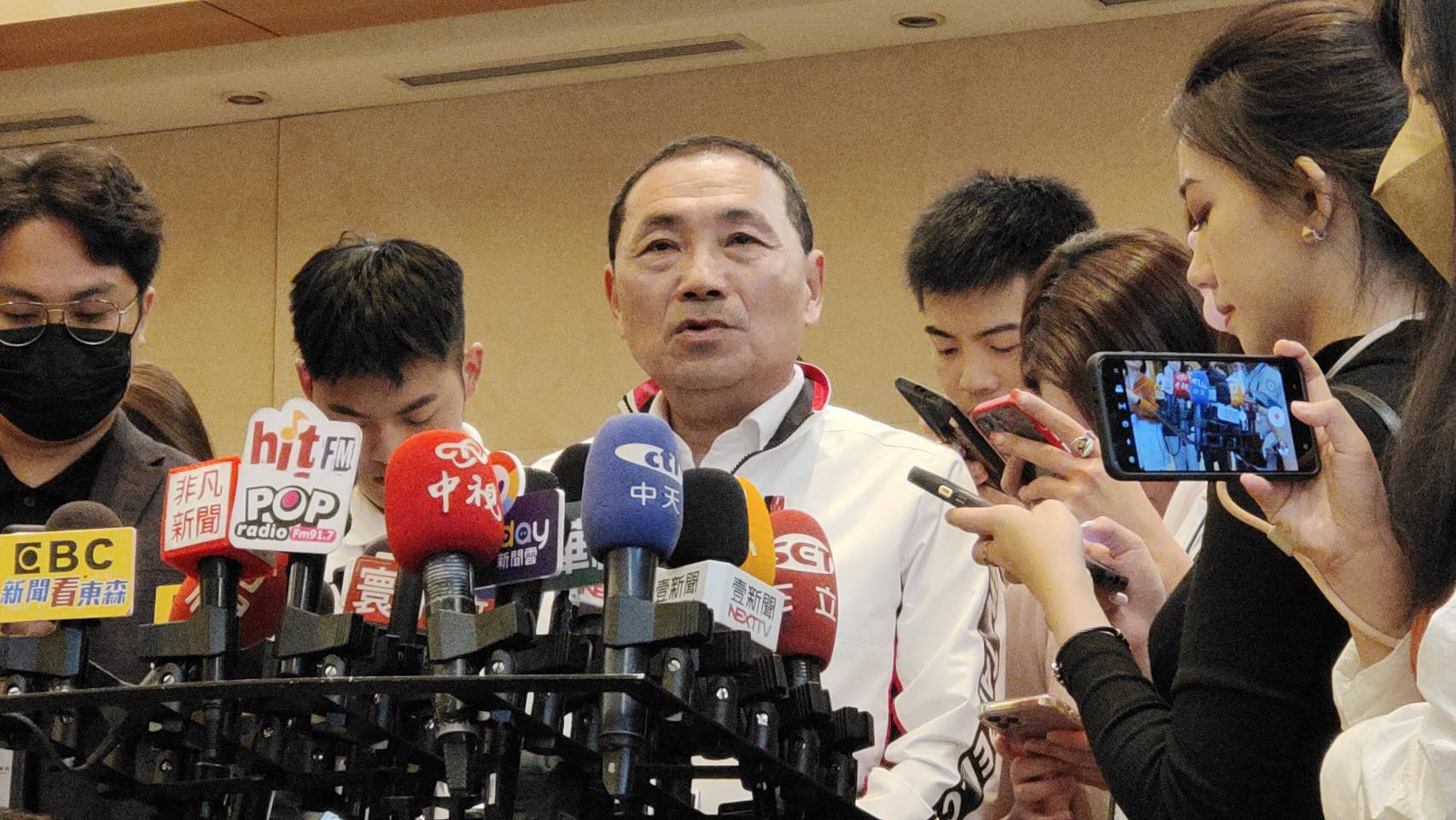 新北市長侯友宜受訪 (王韋婷攝)