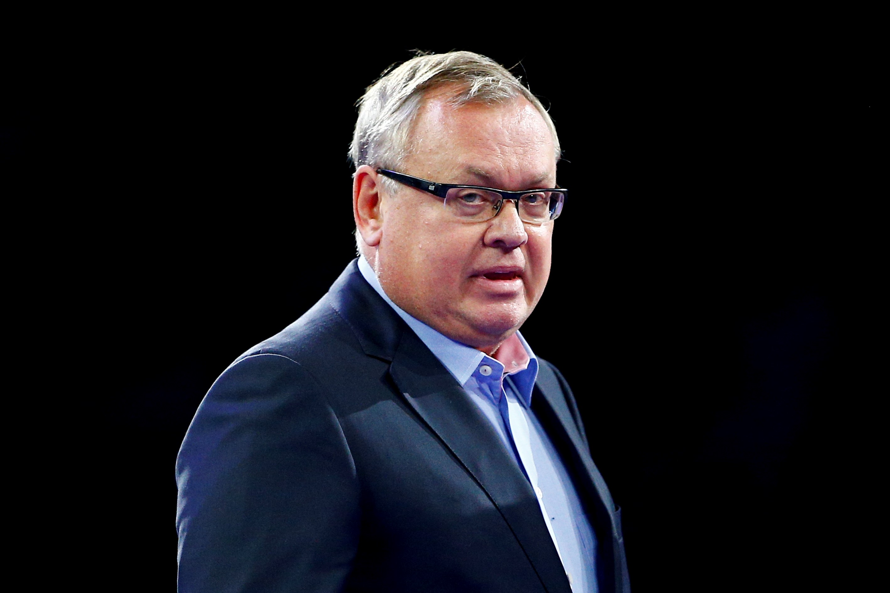俄羅斯外貿銀行總裁柯斯汀(Andrei Kostin)。(AFP)