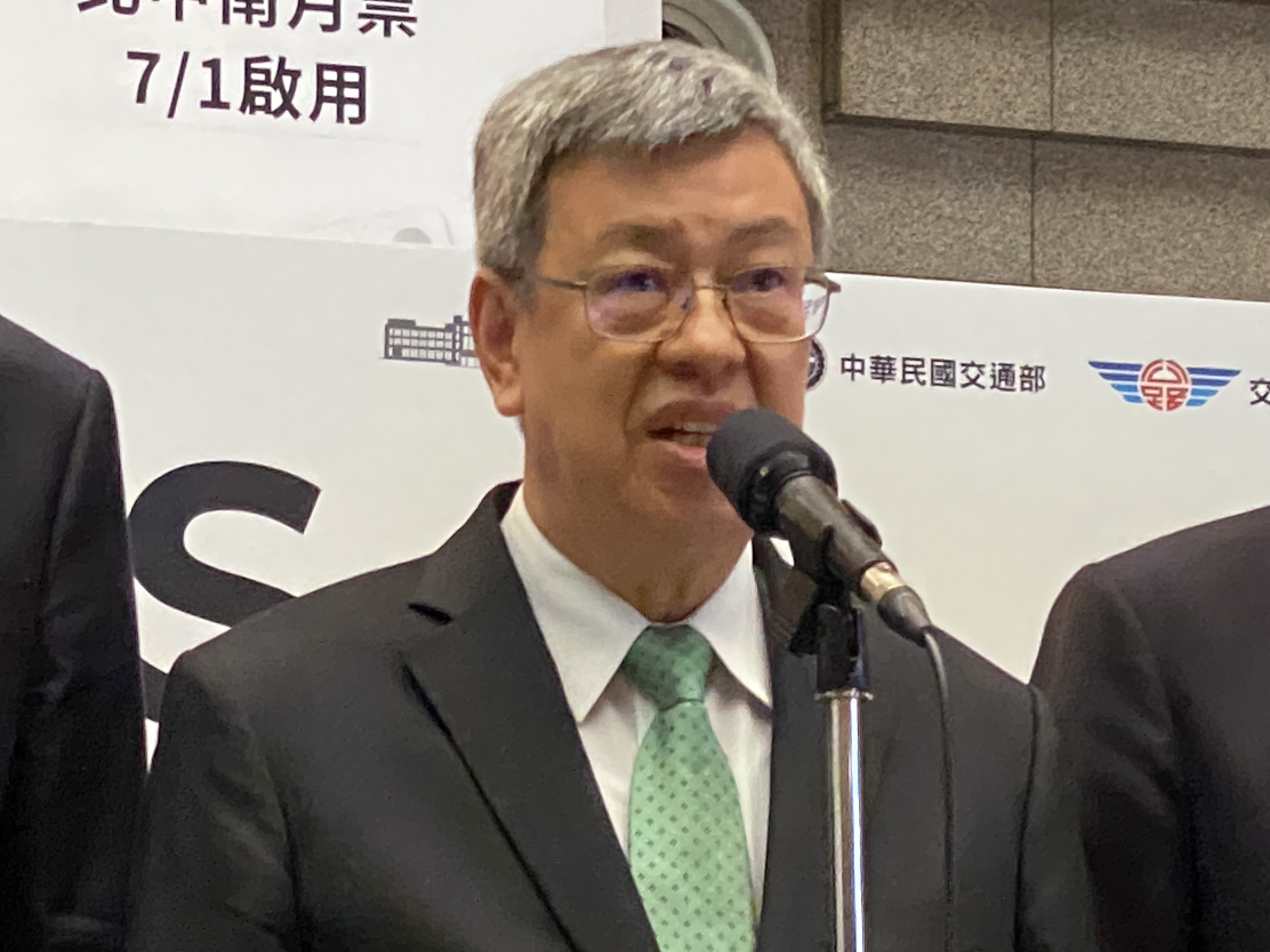 行政院長陳建仁14日回應福島核廢水即將排放入海等議題，呼籲日本要符合國際標準。 (吳琍君 攝)