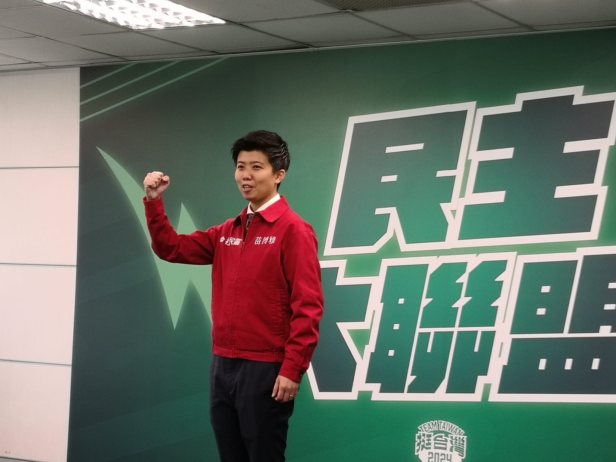 苗博雅表示，社民黨2024不打算提不分區立委，因此不會與「民主大聯盟」產生衝突。(劉玉秋 攝)