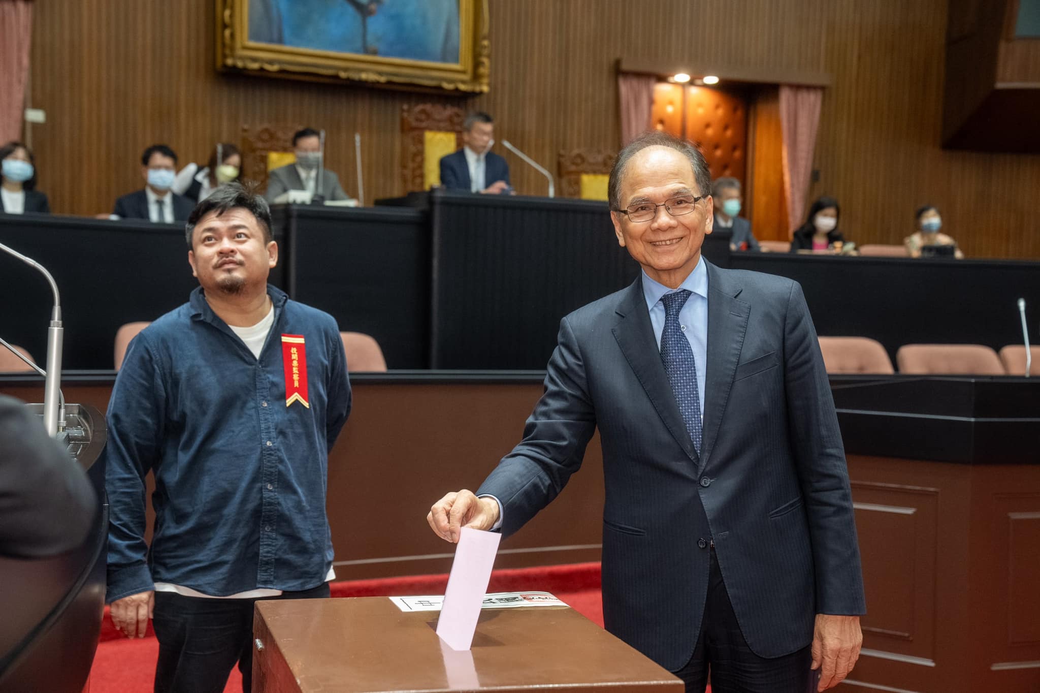 立法院長游錫堃今天(21日)表示，期盼新任大法官不負民意期待，保障人民權益，實現司法公平正義。(摘自游錫堃臉書)