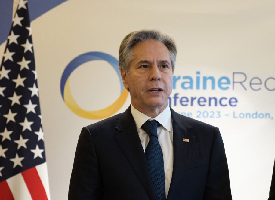 美國國務卿布林肯(Antony Blinken)。(圖:推特 @SecBlinken)