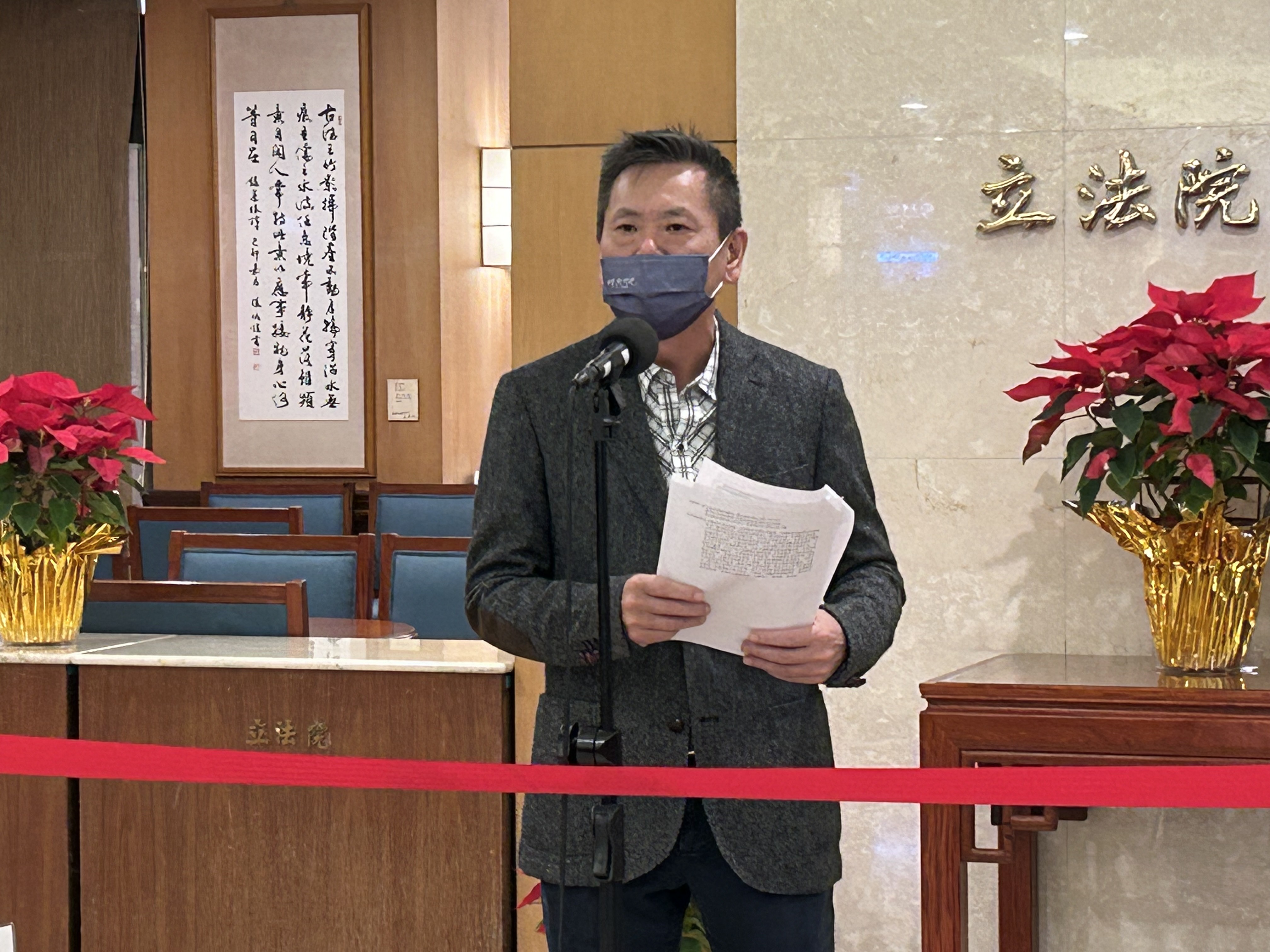國民黨立委林為洲。(趙婉淳攝)