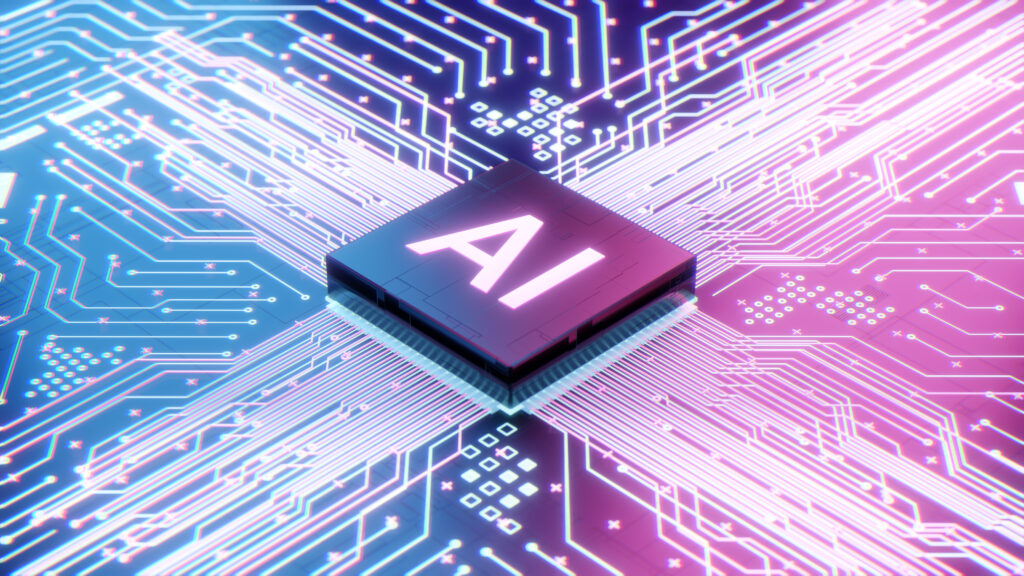 人工智慧(AI)晶片。 (示意圖)