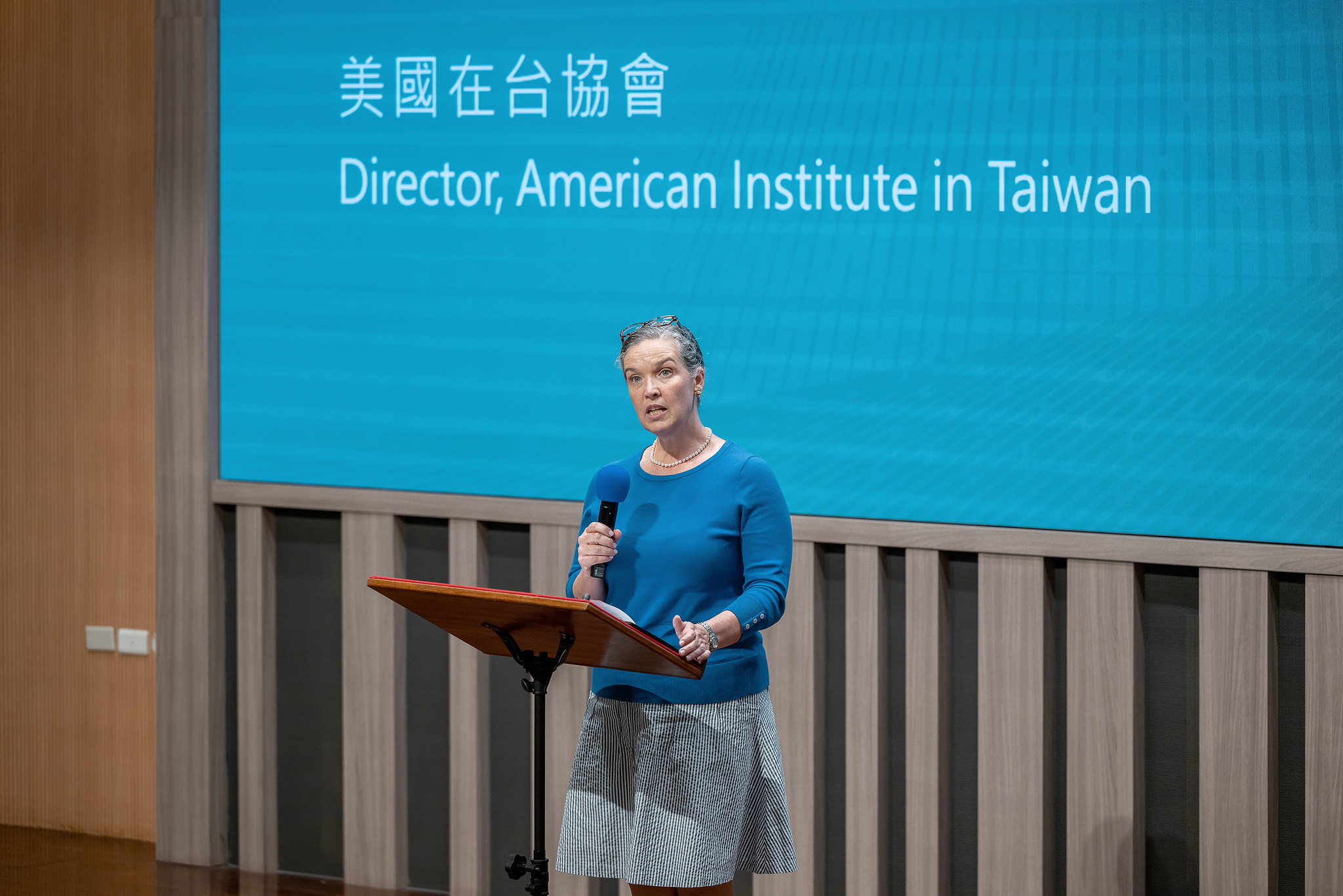 AIT台北辦事處長孫曉雅表示，金融業常面臨勒索軟體及駭客攻擊，美國政府已採取措施與台灣等理念相近夥伴共推反映價值、保護人權的方案，盼透過資安合作機制，與台灣等夥伴打造更可信賴的供應鏈。(圖：總統府Flickr)