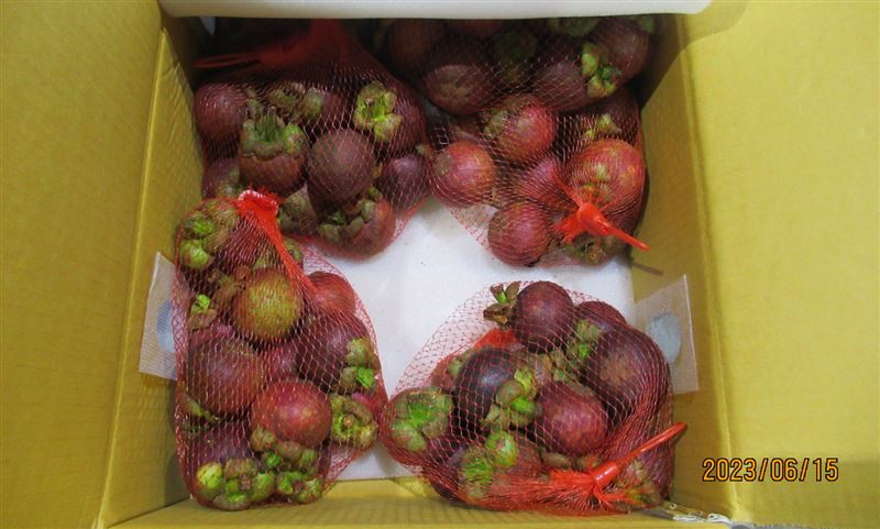 泰國山竹驗出三種農藥超標（圖／食藥署提供）