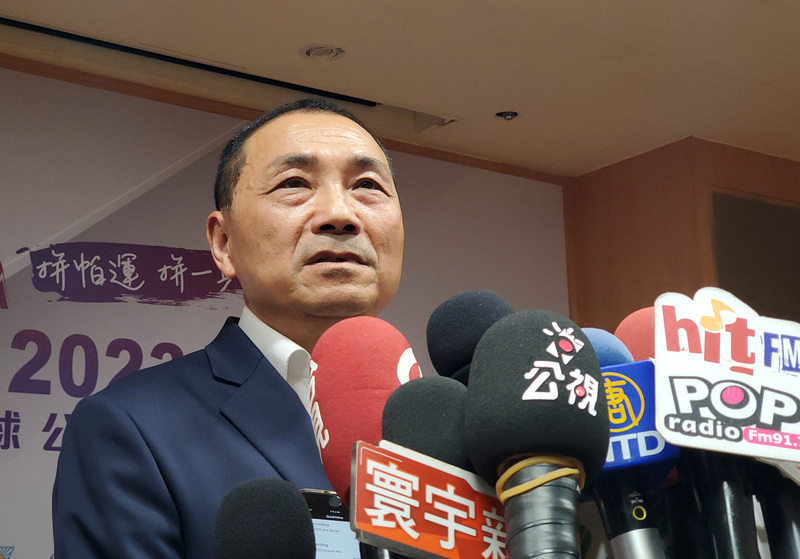 國民黨總統參選人、新北市長侯友宜受訪。(資料照片/中央社)
