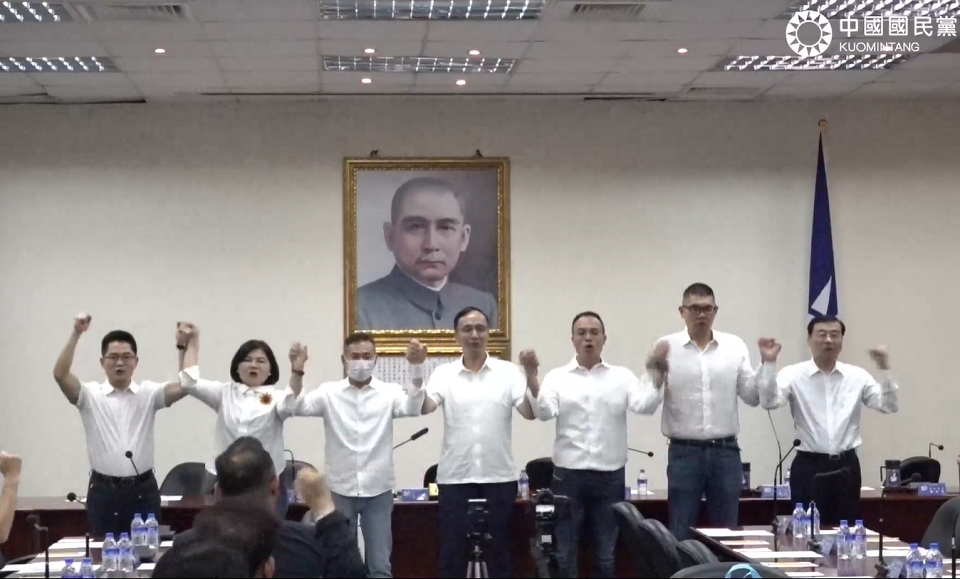 國民黨中常會5日通過第11屆立法委員選舉第11梯次提名案。(圖擷自國民黨臉書)