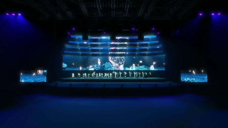 文總攜手夢幻團隊打造2023總統府音樂會舞台視覺設計。(文總提供)