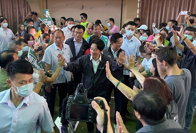 民進黨總統參選人暨黨主席賴清德8日在台南崑山科技大學出席「賴清德競選總統農會後援會」成立大會。(圖：中央社)