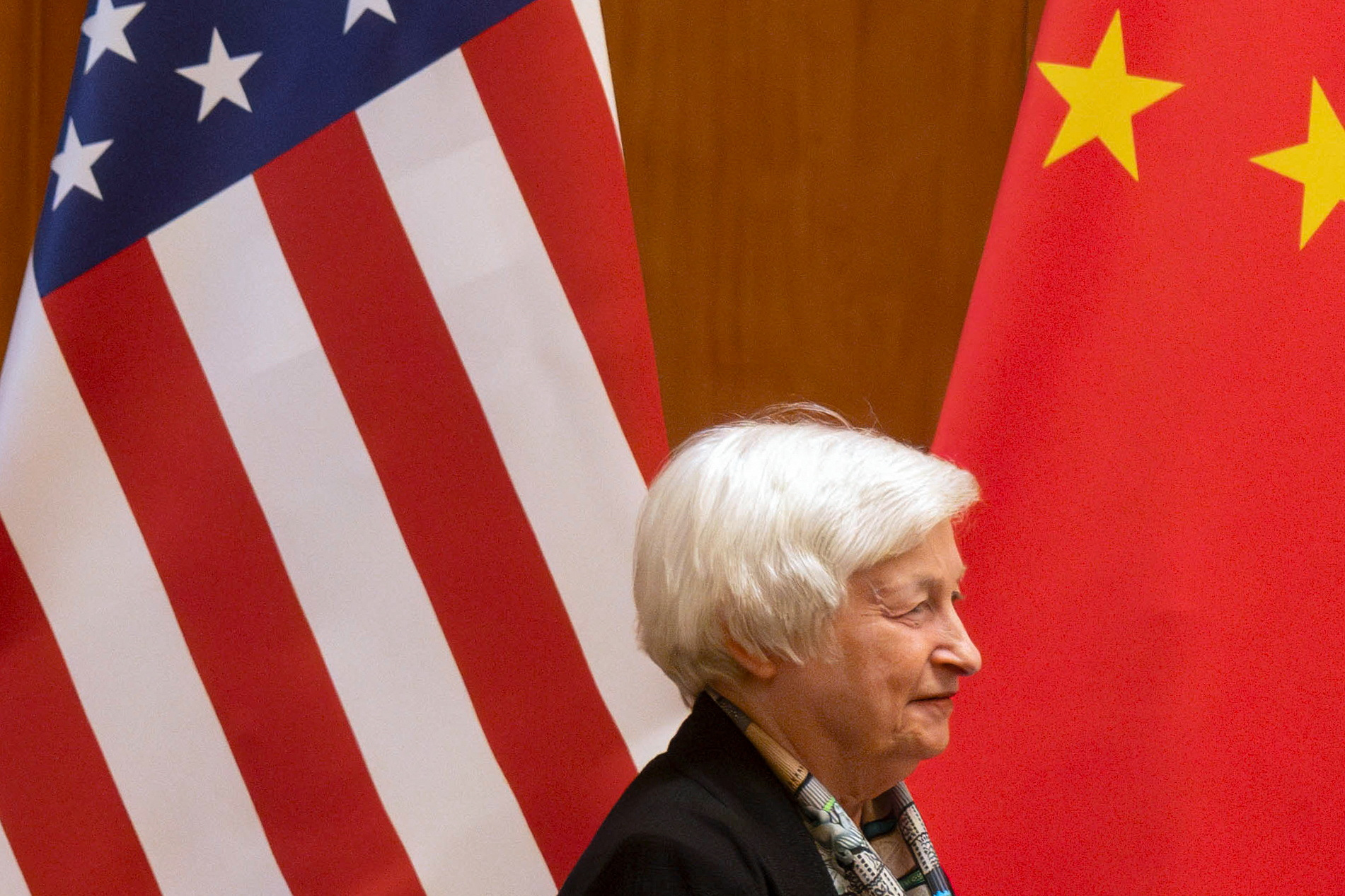 美國財政部長葉倫(Janet Yellen)訪中國。(路透社/達志影像)