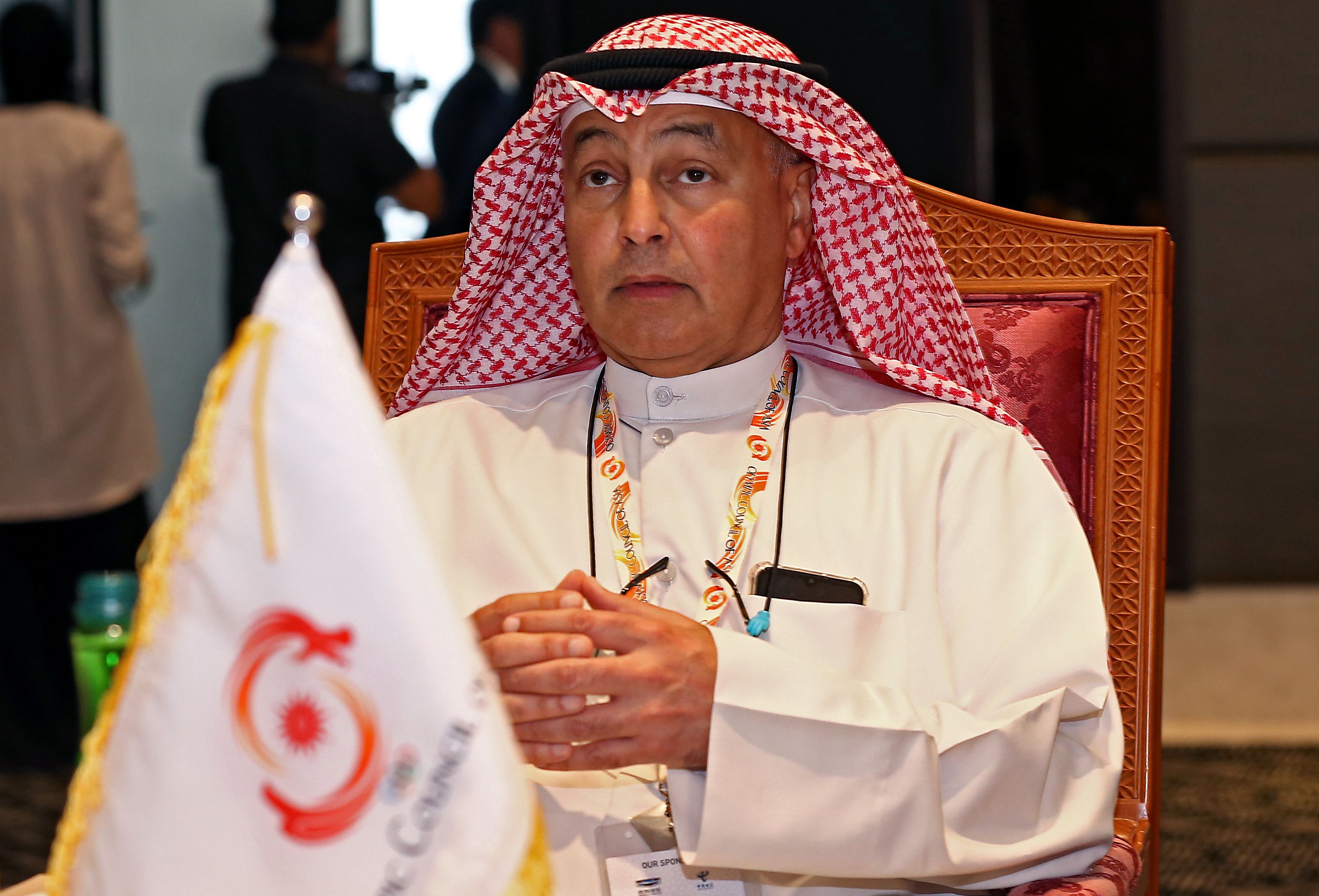 亞奧會執行長穆沙蘭(Husain Al-Musallam)(AFP)