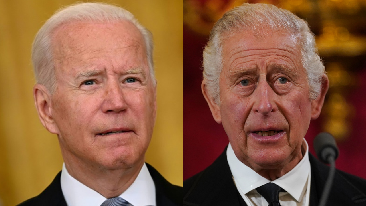 美國總統拜登(Joe Biden)(左)、英國國王查爾斯三世(King Charles)(右)。(合成圖/AFP)