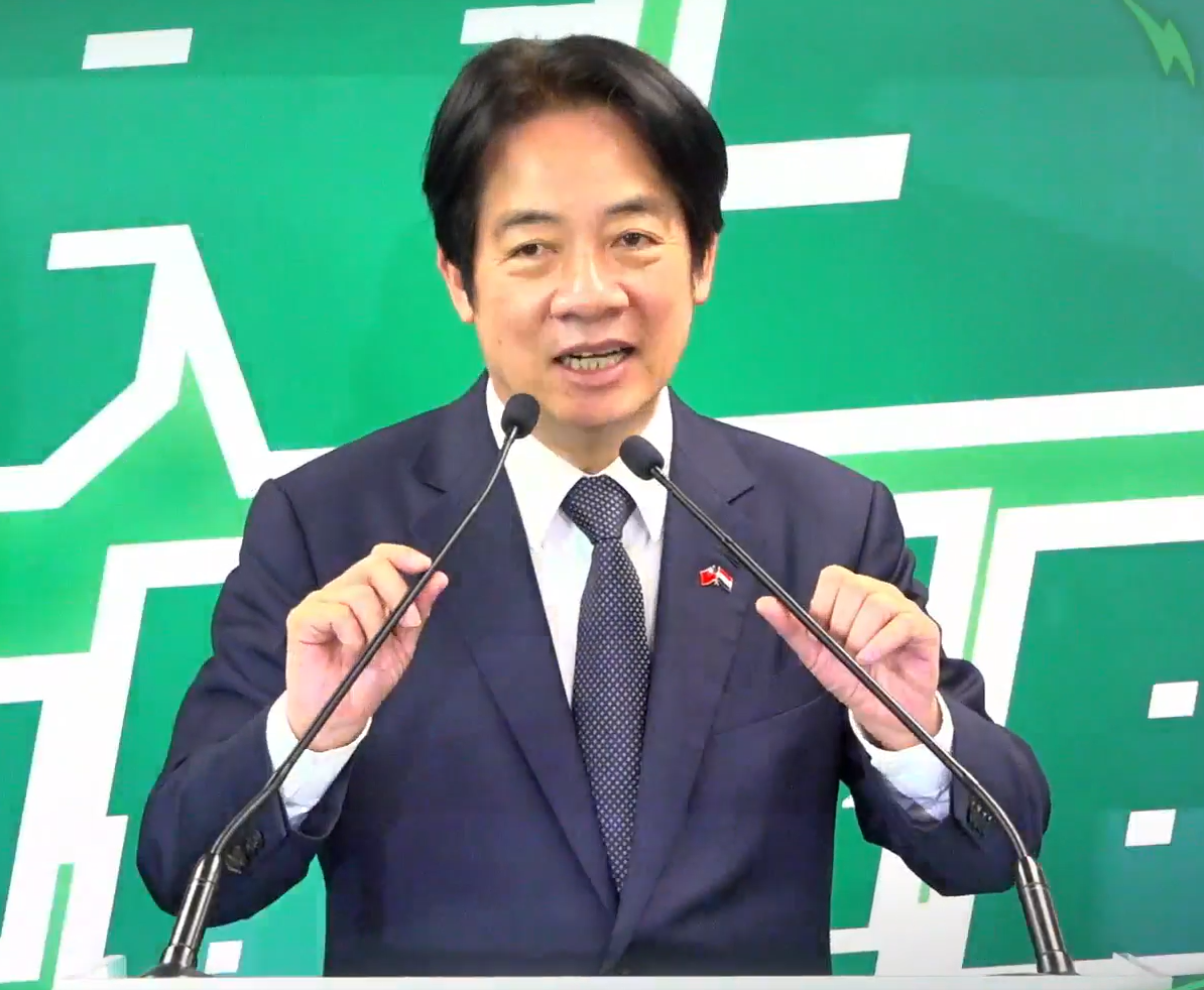 民進黨主席暨總統參選人賴清德12日表示，囤房稅率固然重要，但更重要的是稅基，囤房稅才有辦法發揮效果。(擷自民進黨臉書)