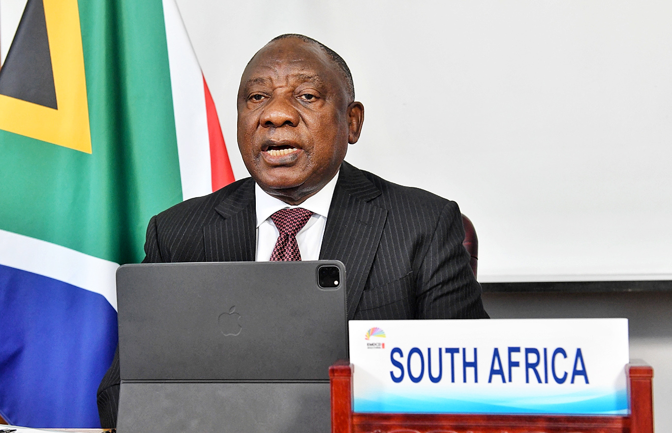 南非總統拉瑪佛沙(Cyril Ramaphosa)。(圖:推特@PresidencyZA)