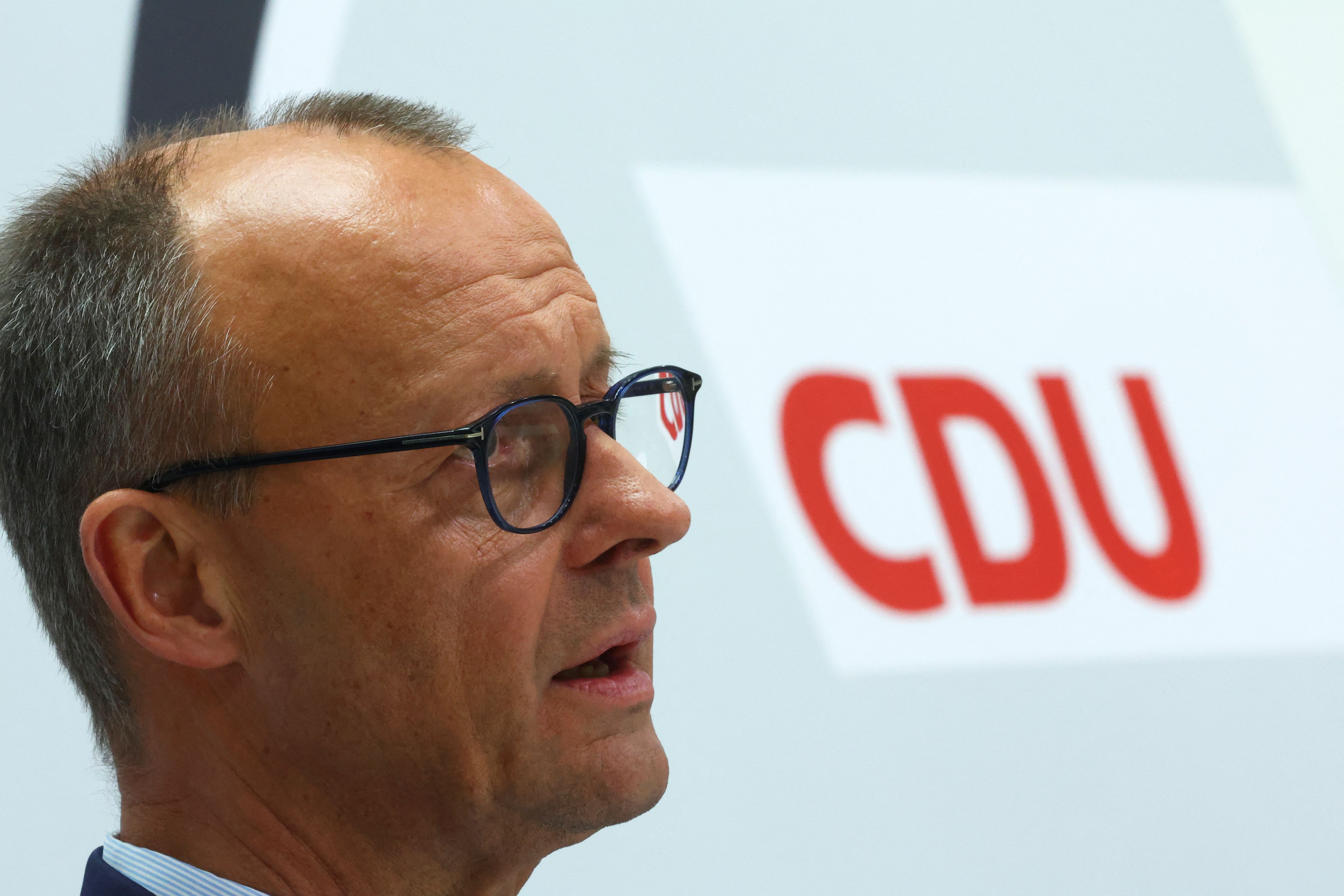 德國基民黨(CDU)黨魁麥茲(Friedrich Merz)。(路透社/達志影像)