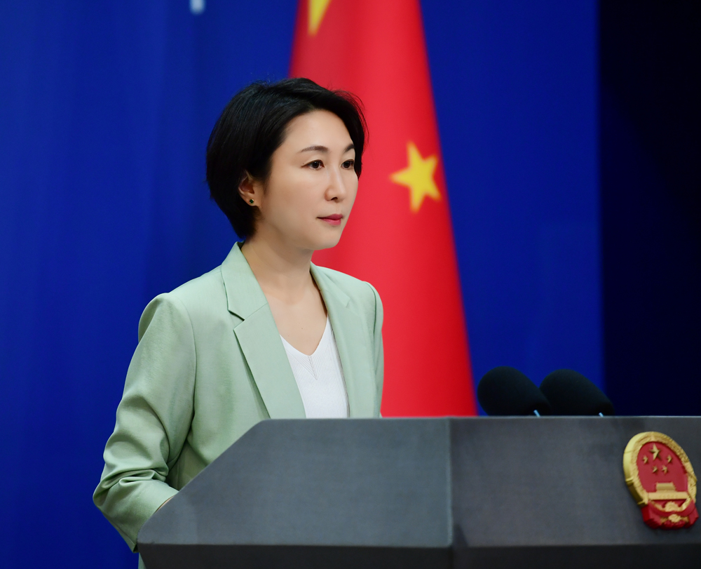 中國外交部發言人毛寧表示，中方歷來在平等互利基礎上同包括俄羅斯在內的世界各國開展正常經貿合作。(圖:推特@MFA_China)