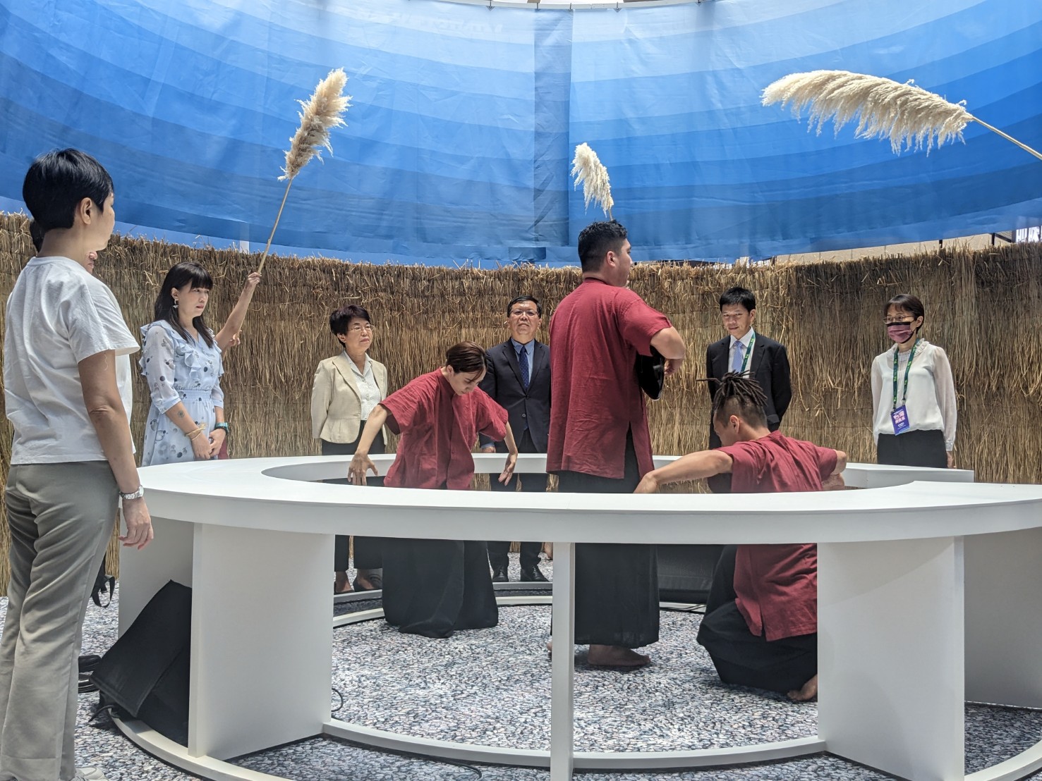 文化部在台灣美食展推出「台灣飲食文化饗宴－創味之生」展館，以3段主題沉浸式美食饗宴，展現台灣飲食文化的多元融合與藝術性。(陳念宜 攝)