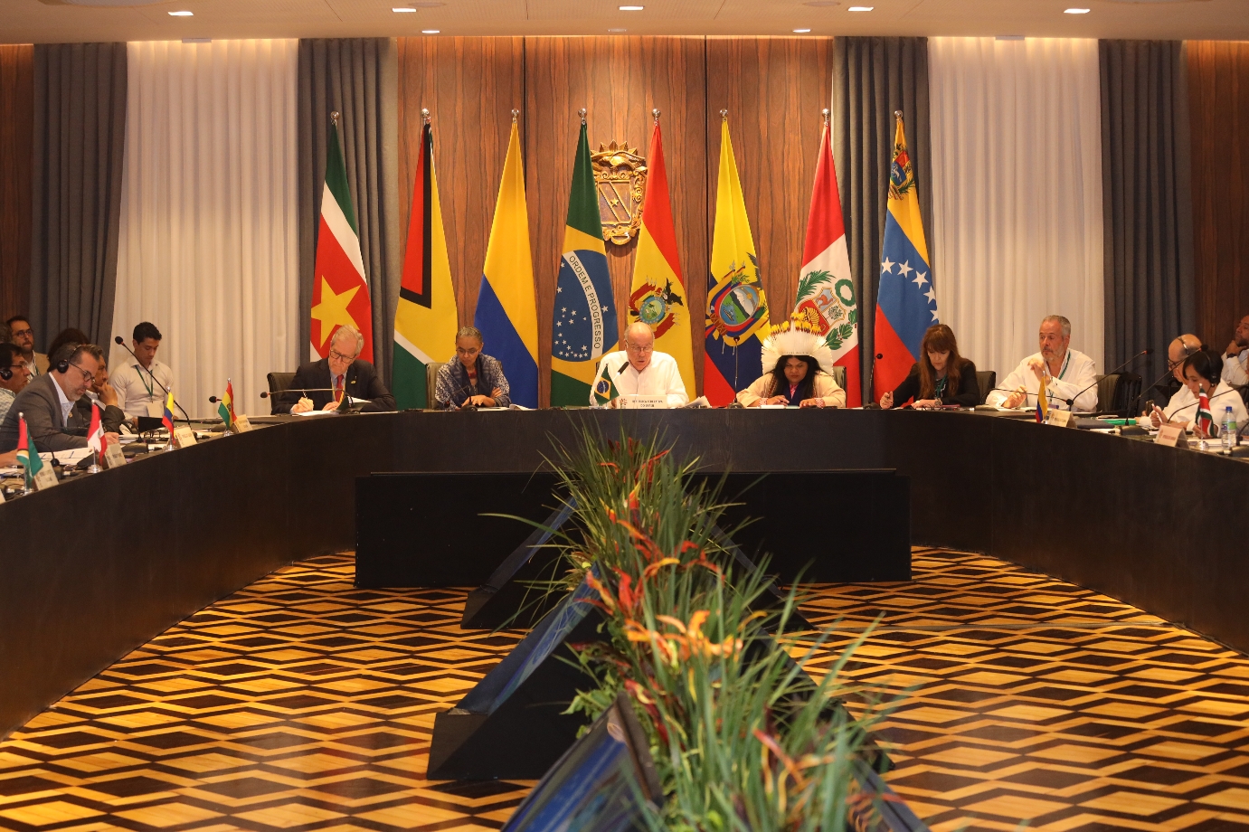 亞馬遜雨林8國的領導人8日舉行峰會，預計針對從打擊毀林到為永續發展融資等問題達成一項廣泛協議。(圖：OTCA / ACTO推特)