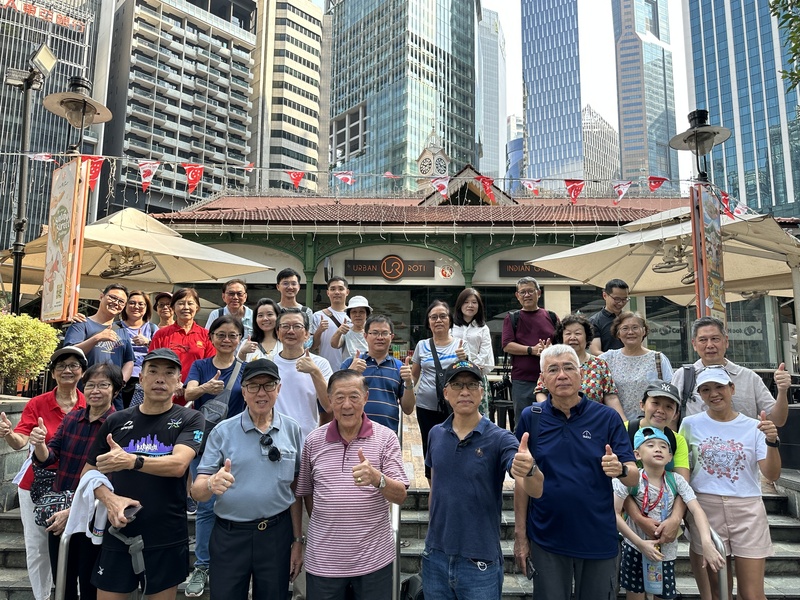 新加坡金門會館12日舉辦「歷史散步」活動，帶領民眾穿梭星國歷史街區，走訪金門社群在當地的足跡。（金門會館提供） (圖：中央社)