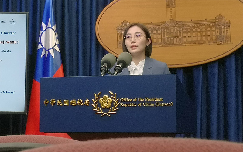 總統府發言人林聿禪。(資料照/劉玉秋 攝)