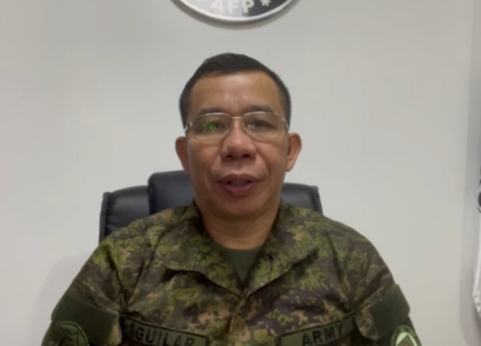 菲律賓武裝部隊發言人艾吉拉(Medel Aguilar)。(圖擷自YouTube)